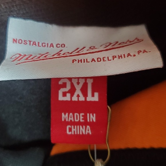 Mitchell & Ness Clemson Tigers Fleece Hoodie Mens 2XL Black NCAA Football  New - Picture 8 of 14